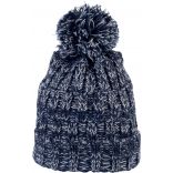 Bonnet à pompon KP534 - Navy Twist