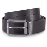 Ceinture cuir à bord franc KP812 - Black