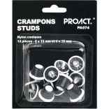 Boîte de 12 crampons nylon coniques PA074 - Black-8x13 mm + 4x16mm