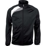 Veste de survêtement enfant PA307 - Black / White / Storm Grey