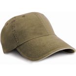 Casquette coton lavé RC054X - Olive / Stone