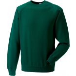 Sweat-shirt homme manches raglan RU7620M - Bottle Green