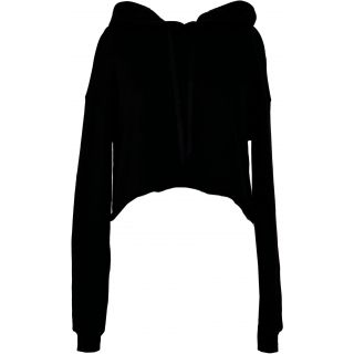 Sweat-shirt femme crop à capuche BE7502 - Black