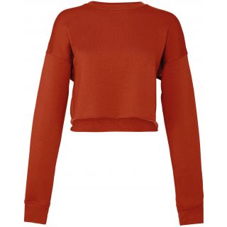 Sweat-shirt femme crop BE7503 - Brick