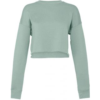 Sweat-shirt femme crop BE7503 - Dusty Blue