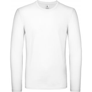 T-shirt manches longues homme #E150 White