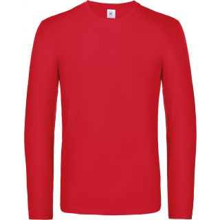 T-shirt homme manches longues #E190 Red