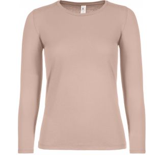 T-shirt manches longues femme #E150 Millennial Pink