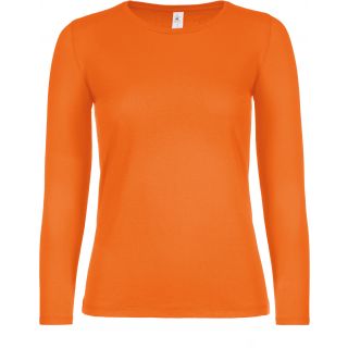 T-shirt manches longues femme #E150 Orange