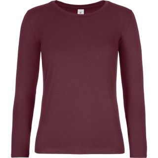 T-shirt manches longues femme #E190 Burgundy