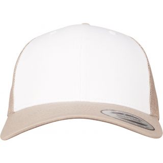 Casquette Retro Trucker Colored Front KHAKI / WHITE