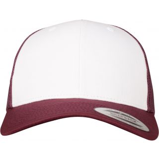 Casquette Retro Trucker Colored Front MAROON / WHITE