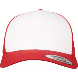 Casquette Retro Trucker Colored Front Red / White