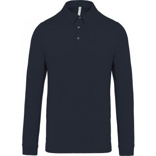 Polo homme manches longues jersey K264 - Navy