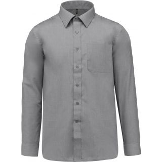 JOFREY > CHEMISE MANCHES LONGUES Marl Storm Grey