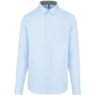 Chemise coton manches longues Nevada homme Sky Blue