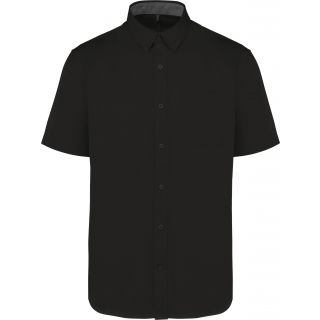 Chemise coton manches courtes Ariana III homme Dark Grey