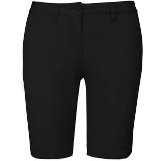 Bermuda chino femme Black