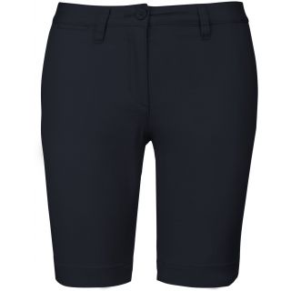 Bermuda chino femme Dark Navy