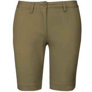 Bermuda chino femme Light khaki