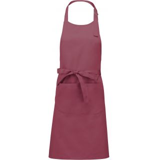 TABLIER POLYCOTON AVEC POCHE Marsala