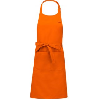 TABLIER POLYCOTON AVEC POCHE Orange