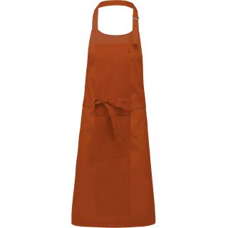 Tablier coton sans poche Burnt Orange