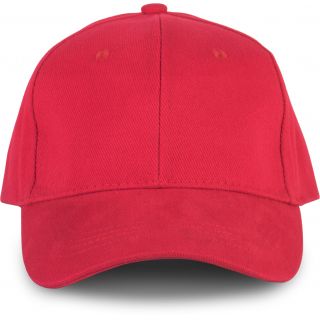 Casquette Oeko-Tex 6 panneaux Red