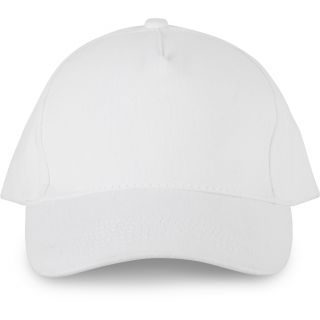 Casquette 5 panneaux en coton bio White