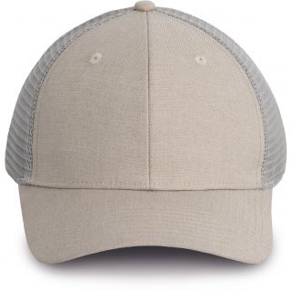 Casquette Urban Trucker - 6 panneaux Sand Heather / Light Grey