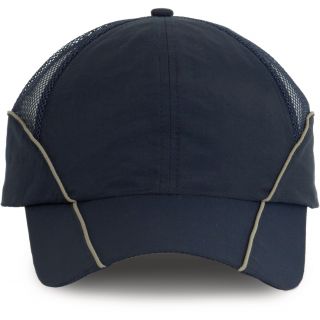 Casquette avec filet doux - 6 panneaux Navy / Silver