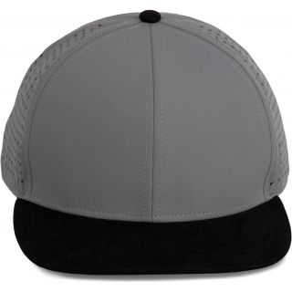Casquette Snapback micro-perforé - 6 panneaux Dark Cool Grey / Black