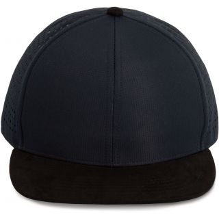 Casquette Snapback micro-perforé - 6 panneaux Navy / Black