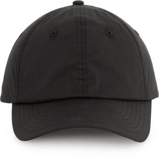 Casquette effet peau de pêche - 6 panneaux Black