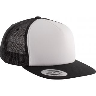Casquette Trucker classique - 5 panneaux Black / White