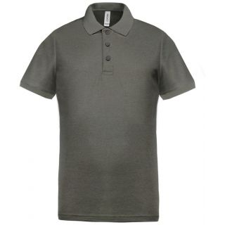 Polo piqué performance homme Grey Heather