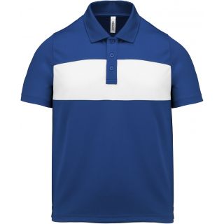 Polo manches courtes enfant Sporty Royal Blue / White