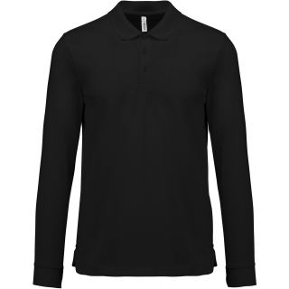 Polo manches longues Cool Plus® PA495 - Black