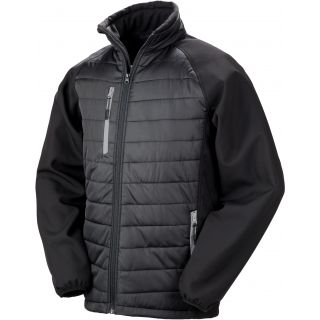 VESTE SOFTSHELL REMBOURRÉE BLACK COMPASS Black / Grey
