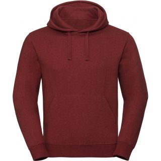 Sweat-shirt homme à capuche authentic Chiné RU261M - Brick Red Melange
