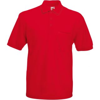 Polo 65/35 avec poche Red