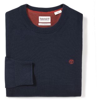 Pull coton bio col rond williams river Dark Sapphire