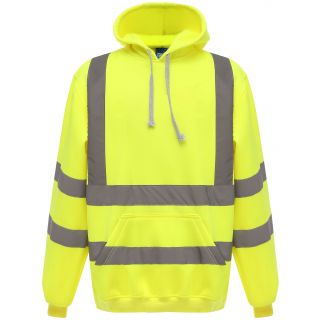 Sweatshirt capuche haute visibilité Hi Vis Yellow