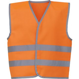 Gilet enfant avec bordures et bandes réfléchissantes YHVW102CH - Hi Vis Orange