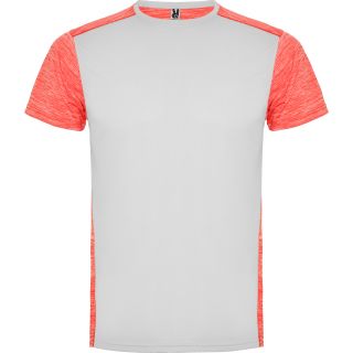 ZOLDER BLANC/CORAIL FLUO CHINÉ