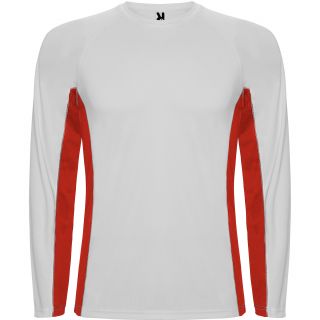SHANGHAI L/S BLANC/ROUGE