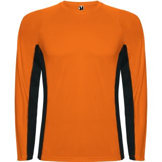 SHANGHAI L/S ORANGE FLUO/NOIR