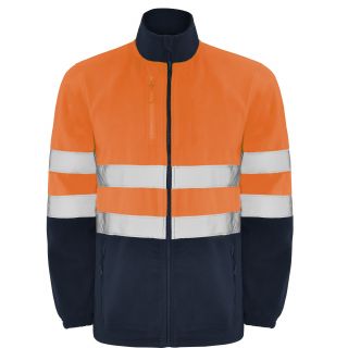 Veste polaire haute visibilité ALTAIR marine / orange fluo