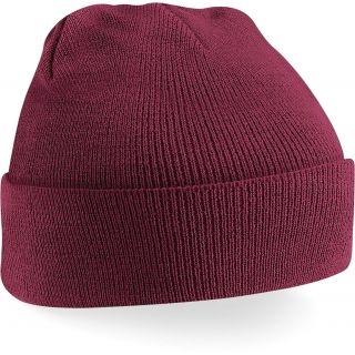 Bonnet original à revers B45 - Burgundy-One Size