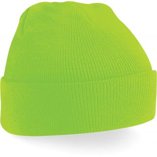 Bonnet original à revers B45 - Fluorescent Green-One Size